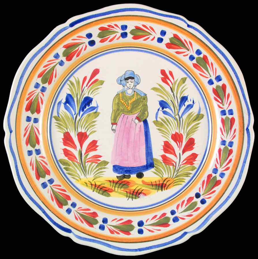 Genre Ancien Wall Plate by Quimper-1