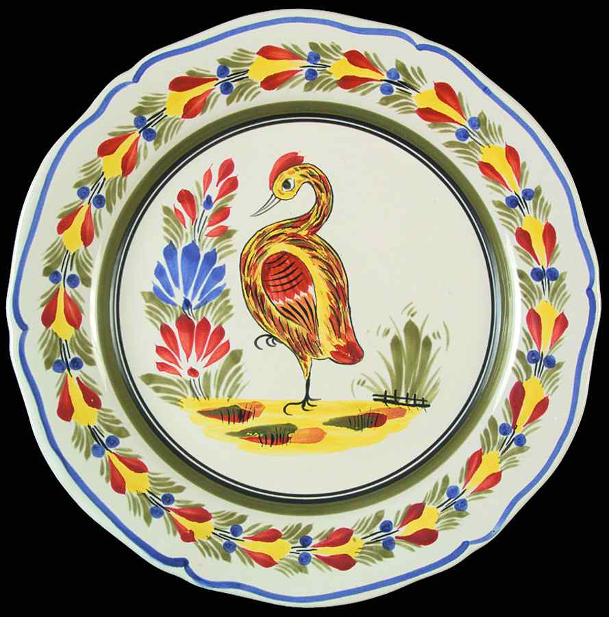 Genre Ancien Wall Plate by Quimper-1