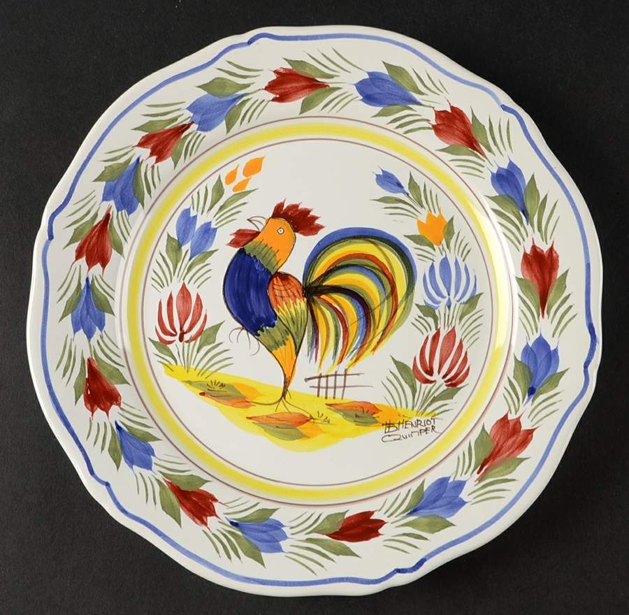 Genre Ancien 8" Wall Plate by Quimper-1