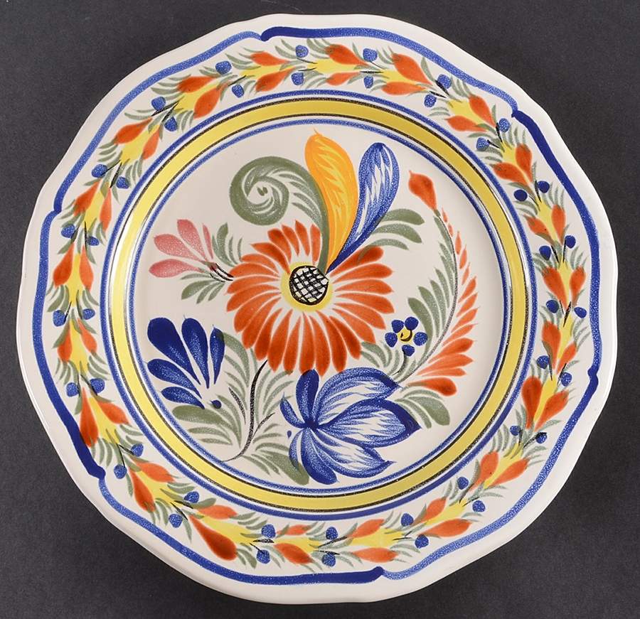 Genre Ancien Dinner Plate by Quimper-1