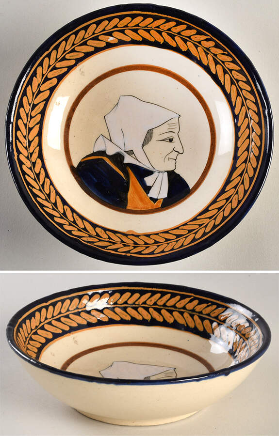 Breton Broderie Coupe Cereal Bowl by Quimper-1
