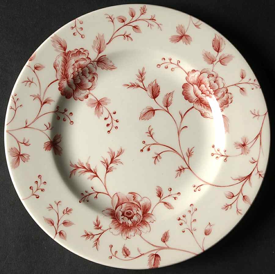 Rose Chintz Red Bread & Butter Plate by Queen's-1