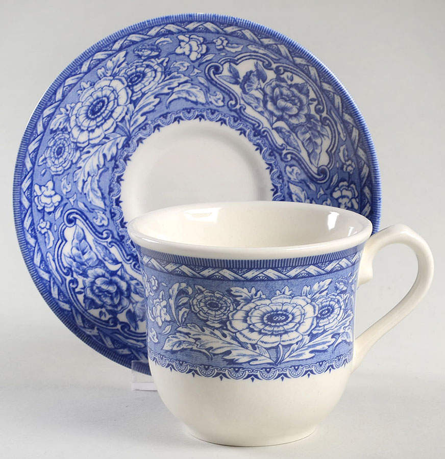 Rosemont Flat Cup & Saucer Set by Queen's-1