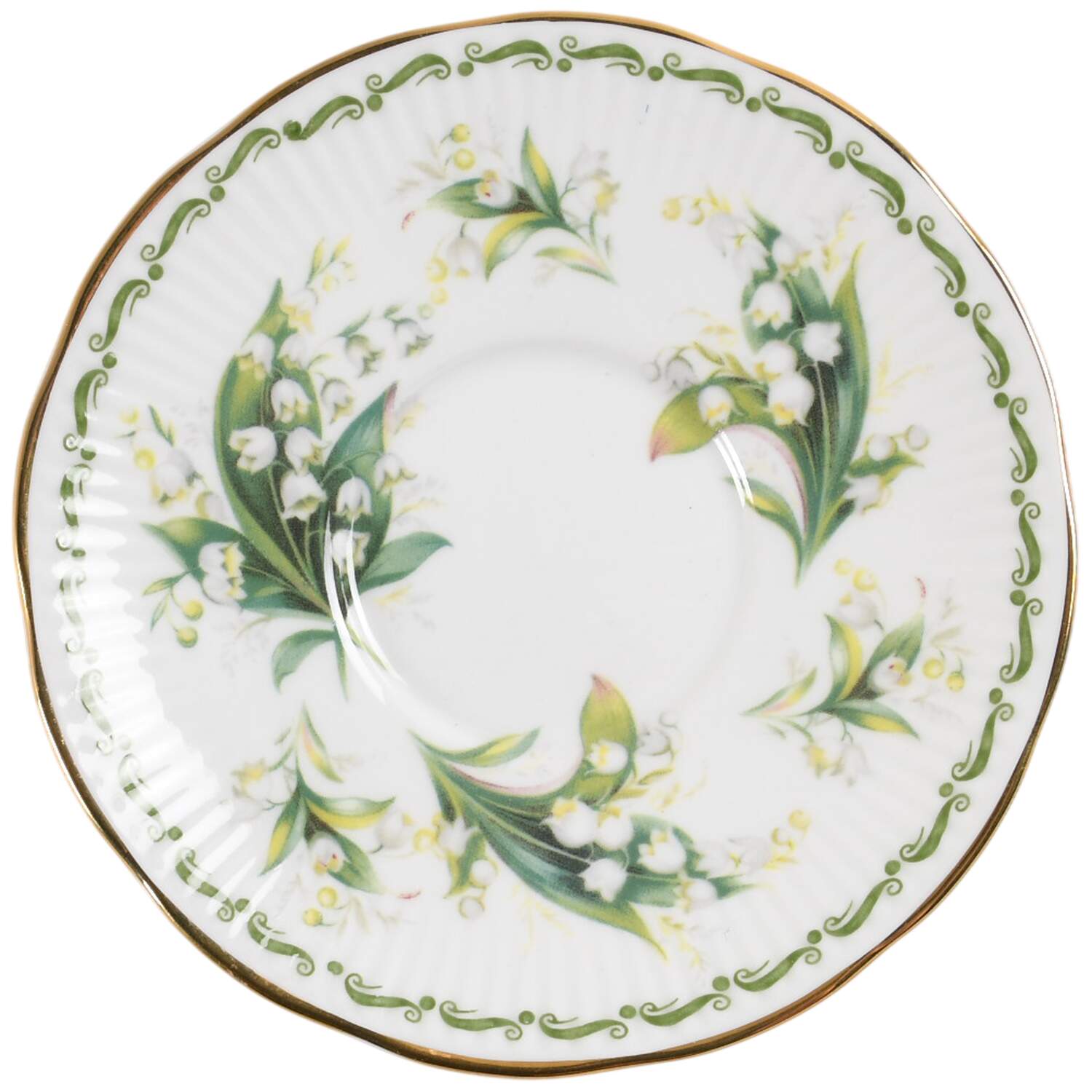 Flower of the Month Saucer for Footed Demitasse Cup by Queen's-1