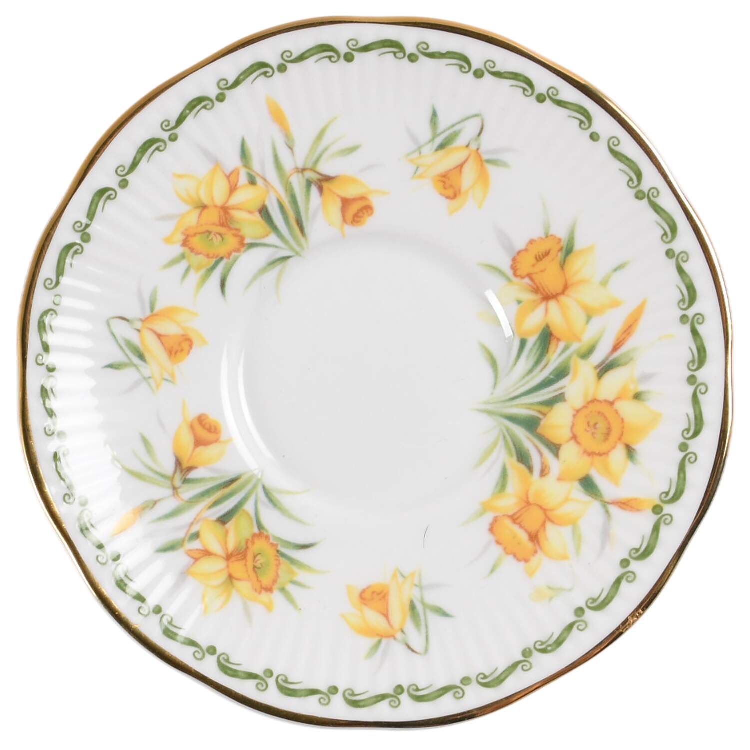 Flower of the Month Saucer for Footed Demitasse Cup by Queen's-1