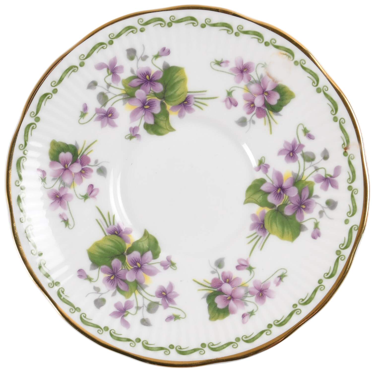 Flower of the Month Saucer for Footed Demitasse Cup by Queen's-1