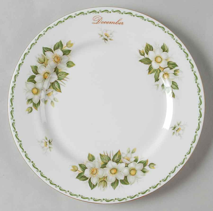 Flower of the Month Salad Plate by Queen's-1