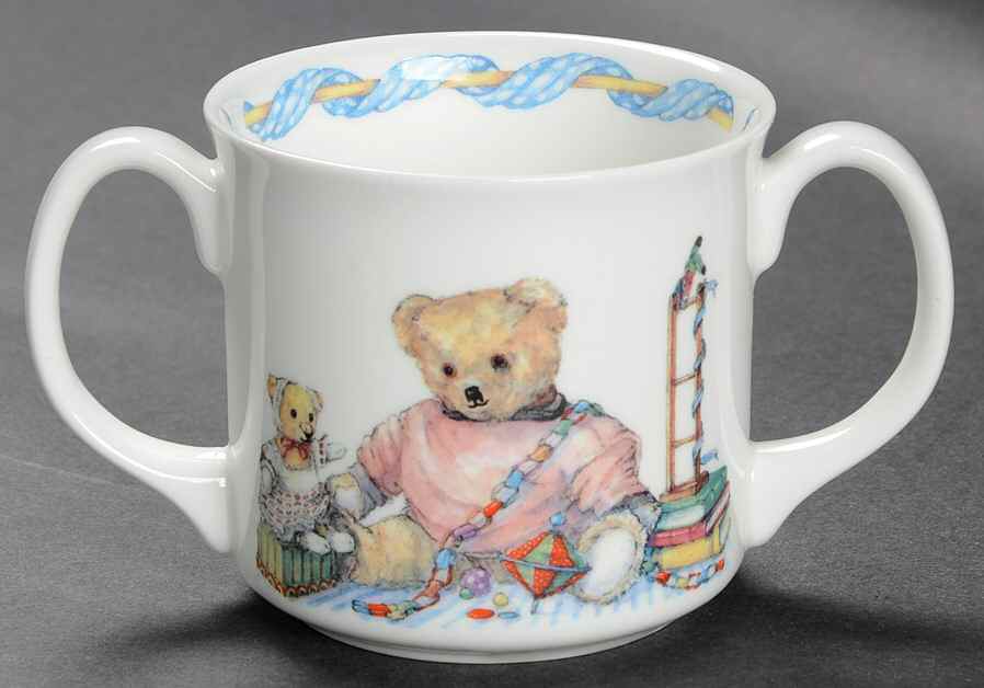 Tales of Teddies Child's 2 Handled Mug by Queen's-1
