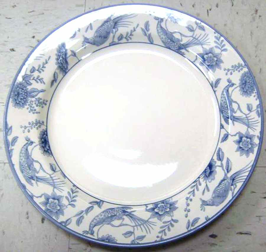 Peacock Blue Dinner Plate by Queen's-1