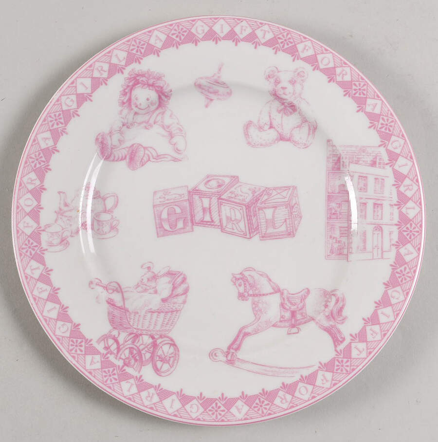 Gift for a Girl, A Child's Plate by Queen's-1