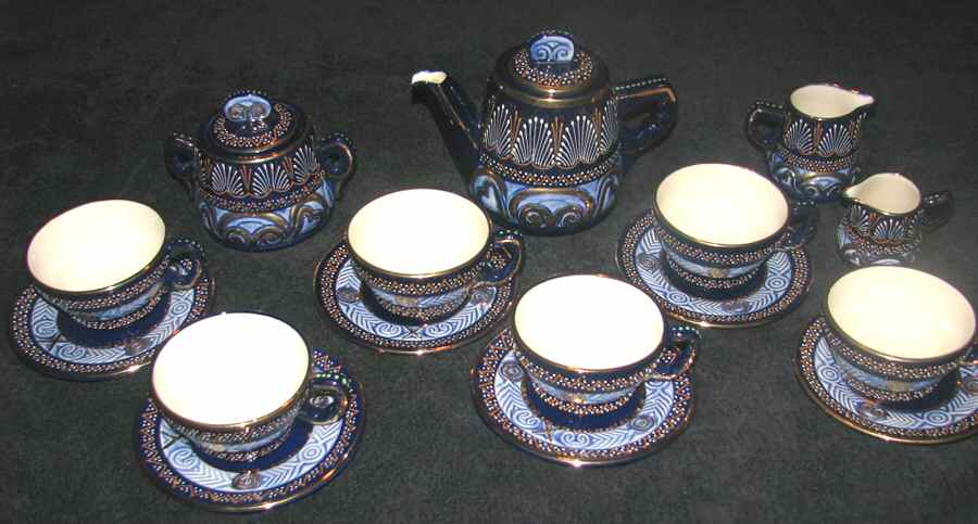 QUI70 Flat Cup & Saucer Set by Quimper-1