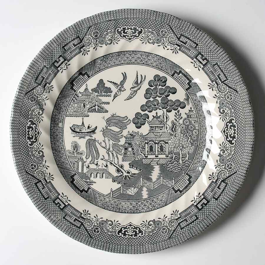 Black Willow Dinner Plate by Queen's-1