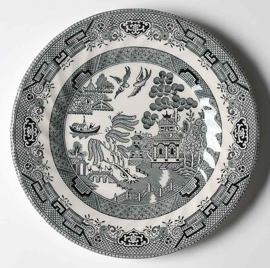 Black Willow Salad Plate by Queen's-1