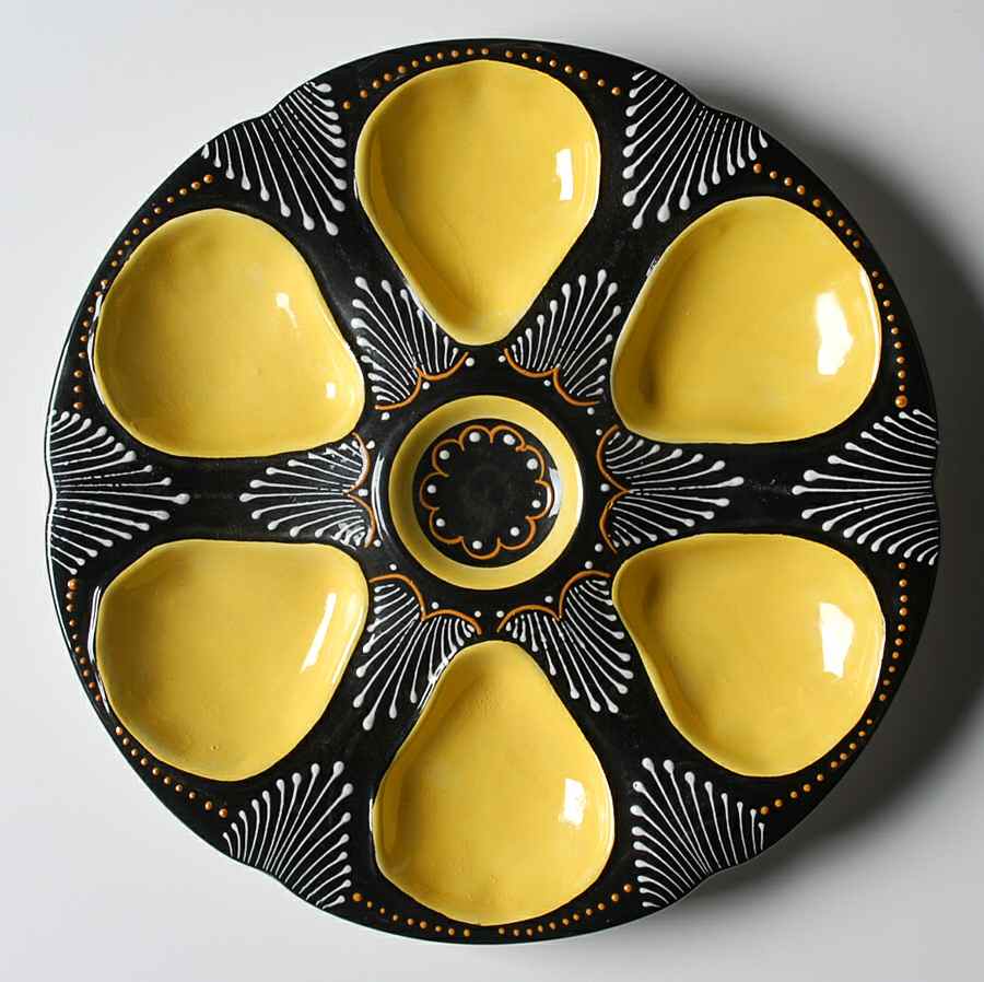 F406-D306 Oyster Plate by Quimper-1
