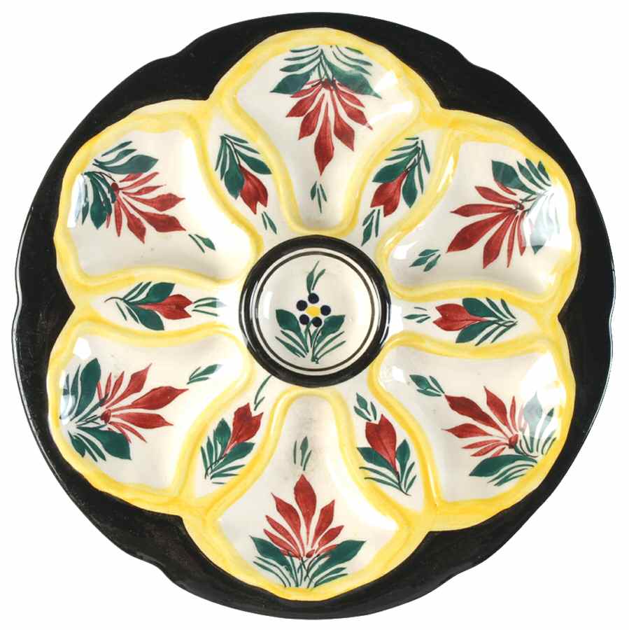 D110 Oyster Plate by Quimper-1
