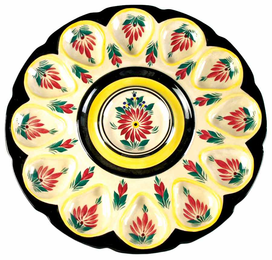 D110 Oyster Platter by Quimper-1