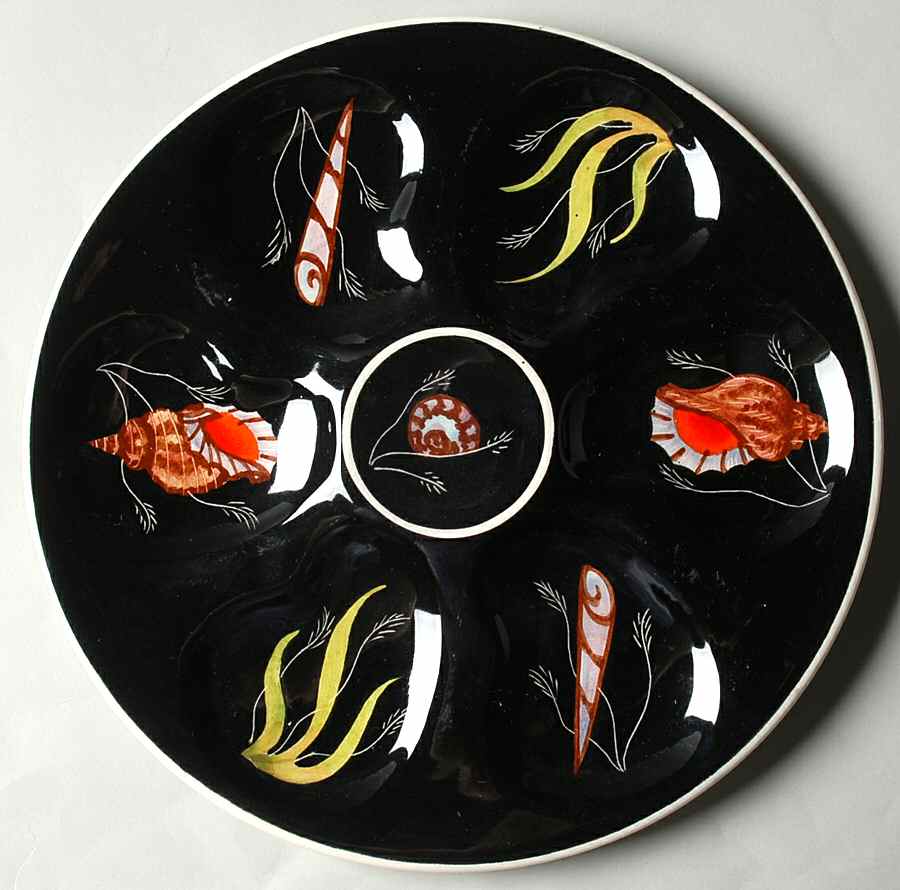 QUI73 Oyster Plate by Quimper-1