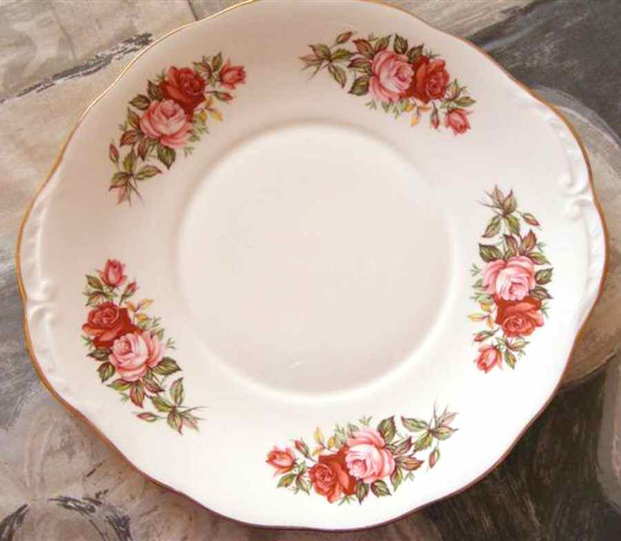 D179 Handled Cake Plate by Queen Anne (England)-1