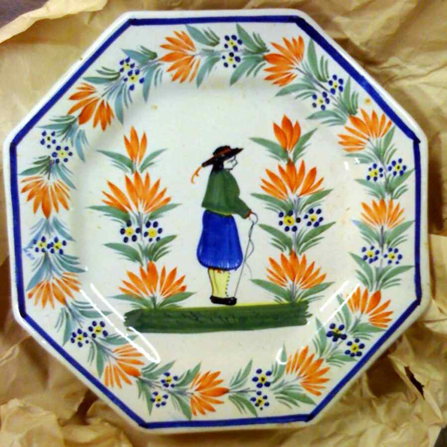 728 Dinner Plate by Quimper-1