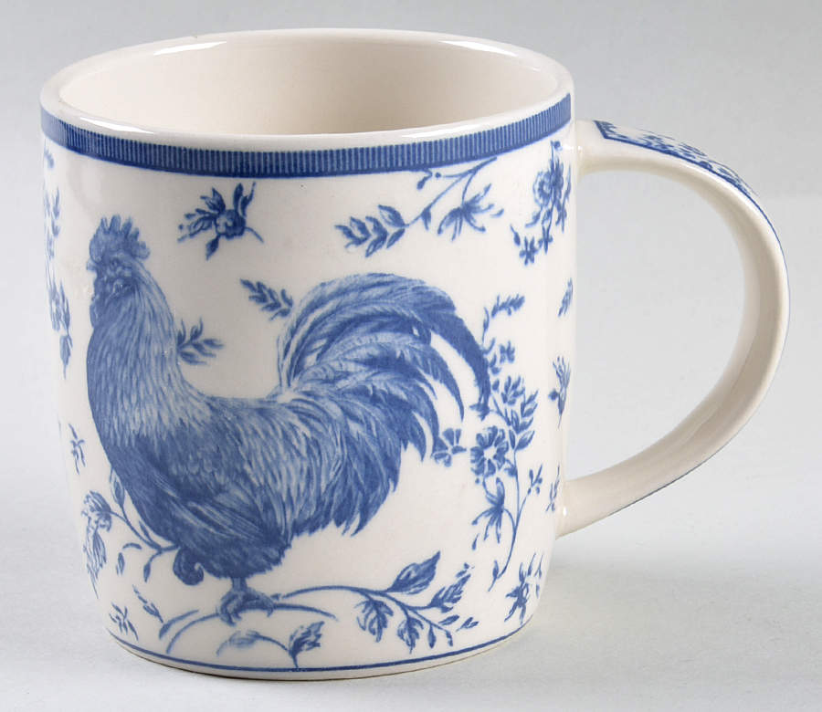 Rooster Blue Mug by Queen's-1