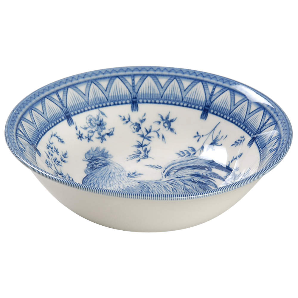 Rooster Blue Coupe Cereal Bowl by Queen's-1