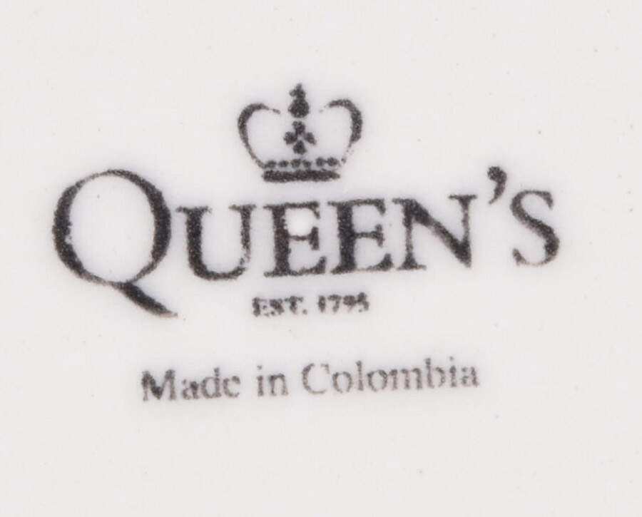 Rooster Black Salad Plate by Queen's-1
