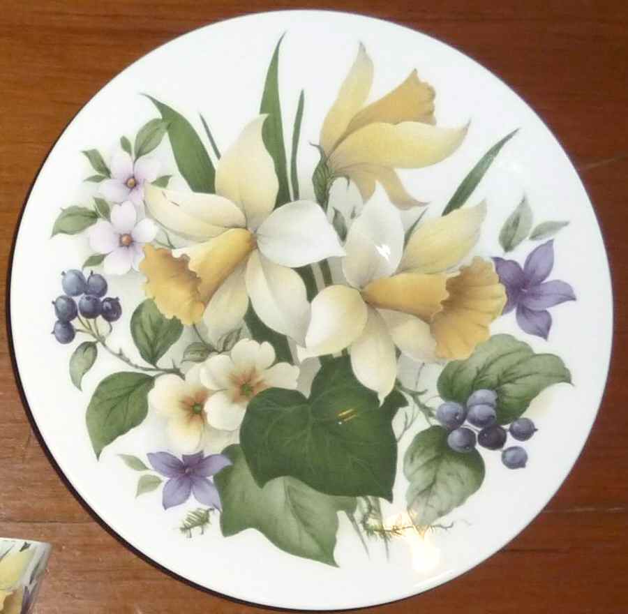 Birthday Flower (No Trim) Saucer for Flat Cup by Queen's-1