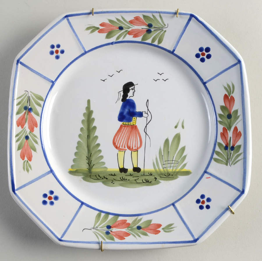 QUI18 Luncheon Plate by Quimper-1