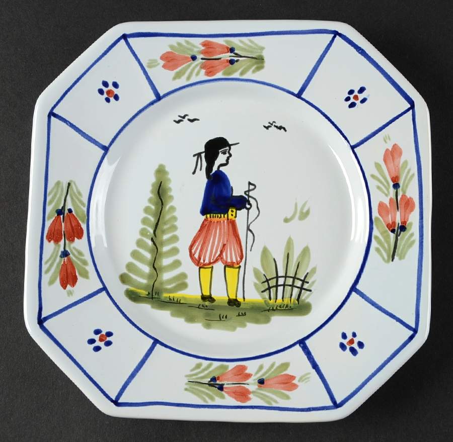 QUI18 Salad Plate by Quimper-1