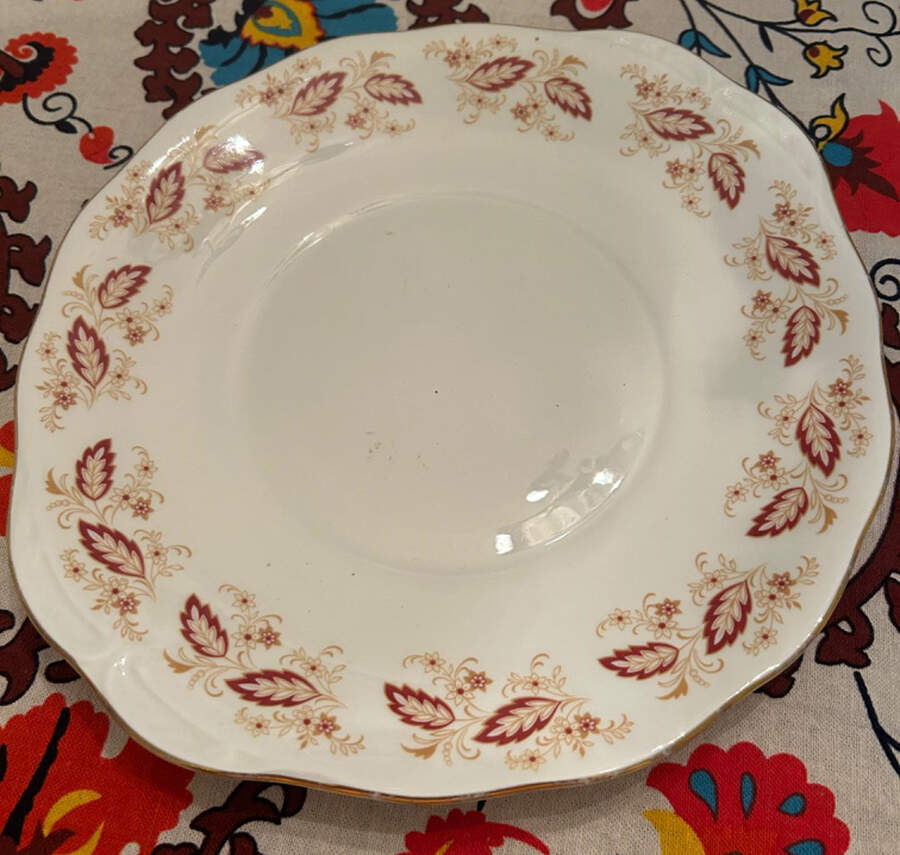 F372 Handled Cake Plate by Queen Anne (England)-1