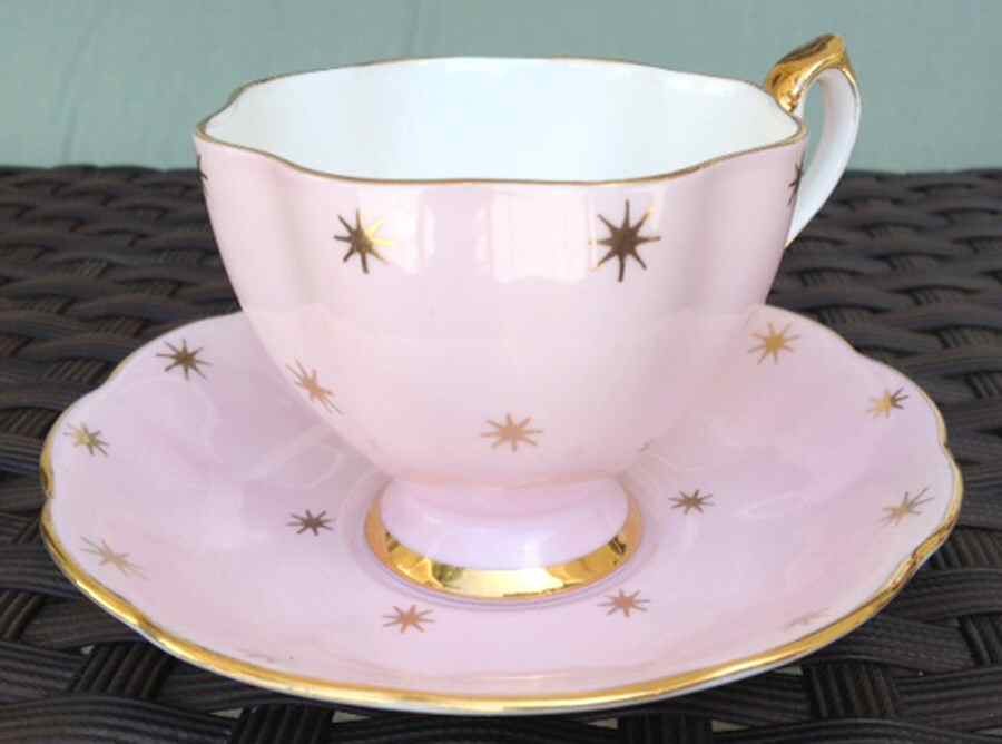 5115P Footed Cup & Saucer Set by Queen Anne (England)-1