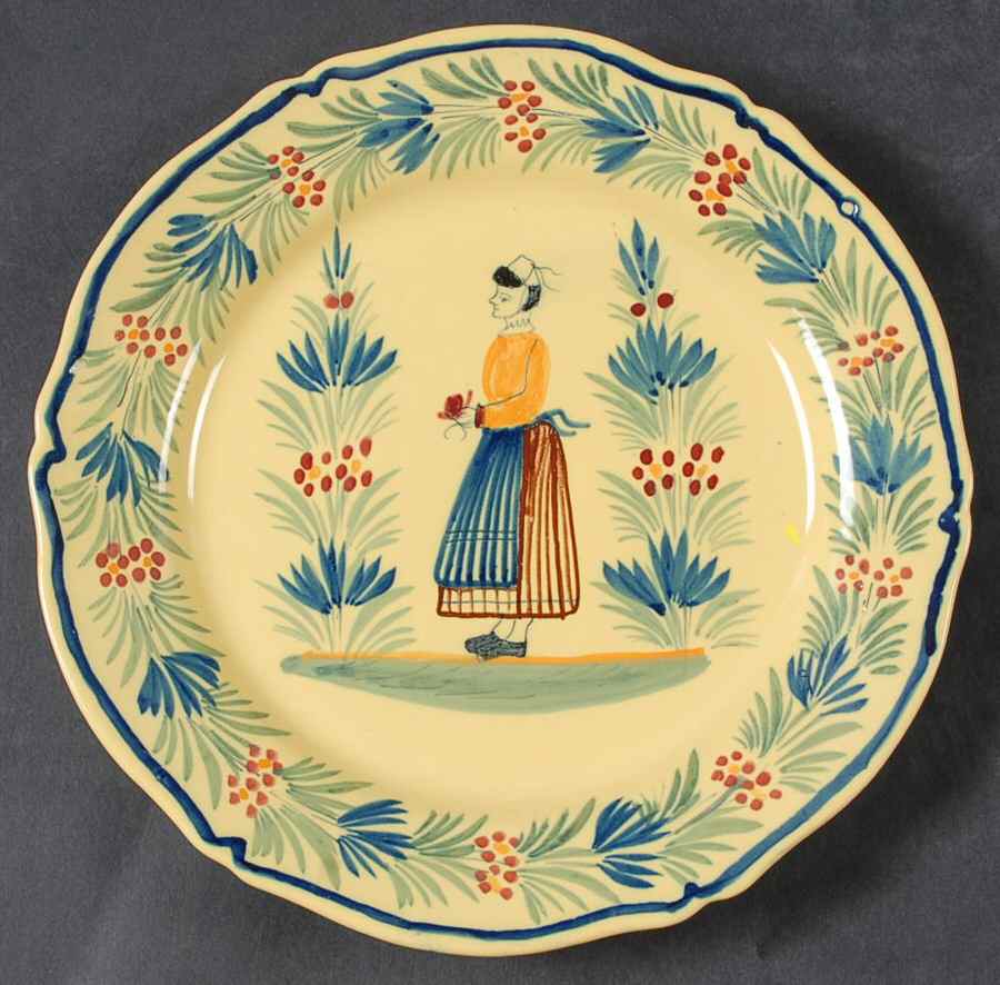 393 Salad Plate by Quimper-1