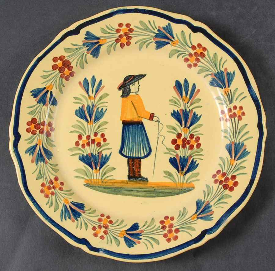 393 Salad Plate by Quimper-1