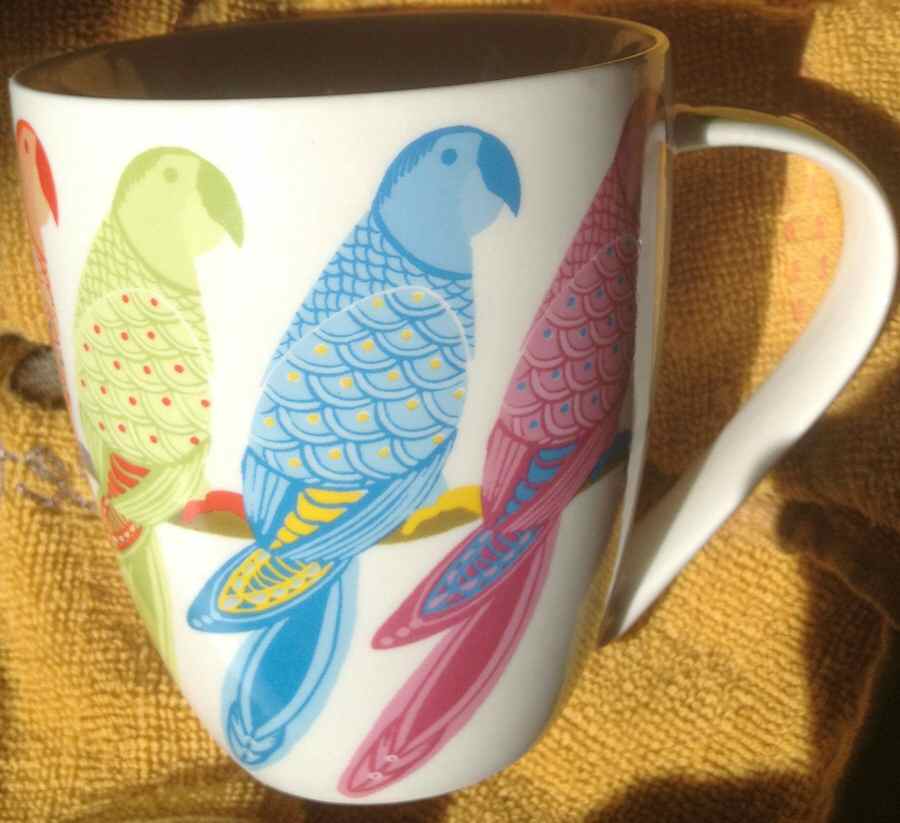Parrot Paradise Tropical Mug by Queen's-1