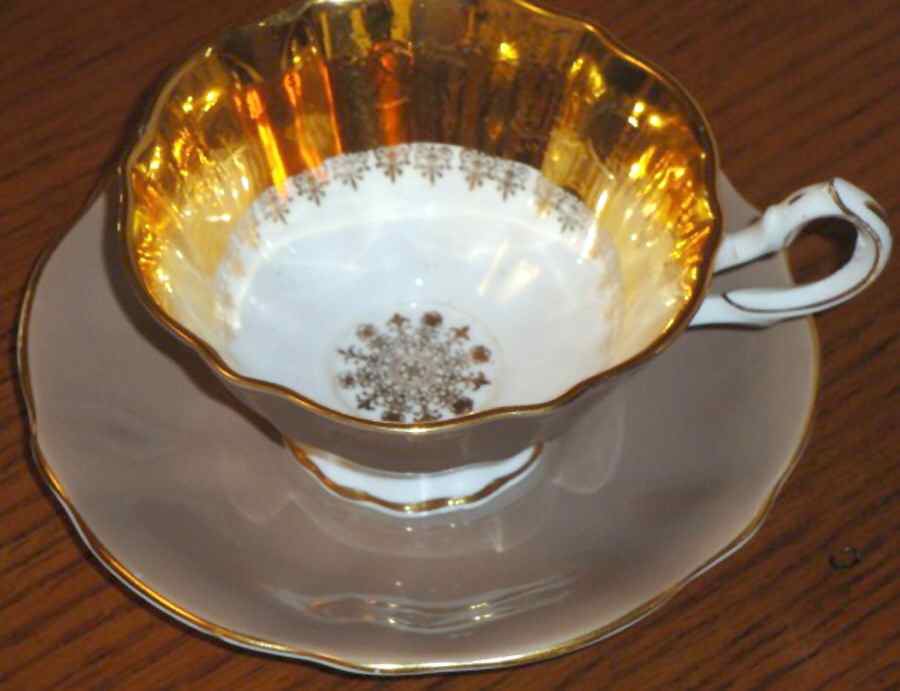 409 Footed Cup & Saucer Set by Queen Anne (England)-1