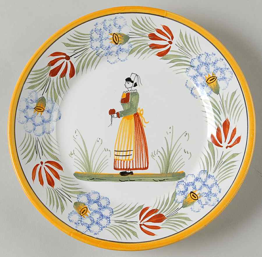 QUI93 Salad Plate by Quimper-1