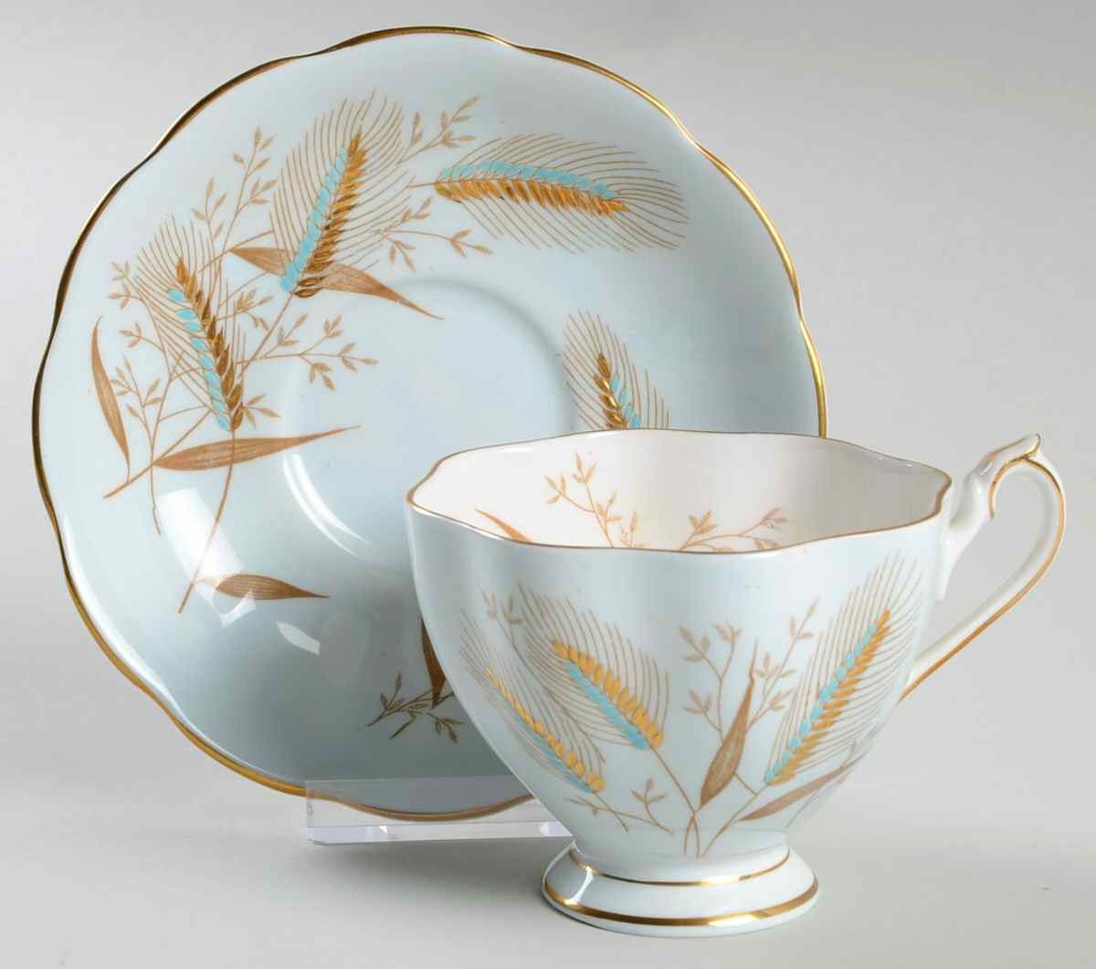 5488 Footed Cup & Saucer Set by Queen Anne (England)-1
