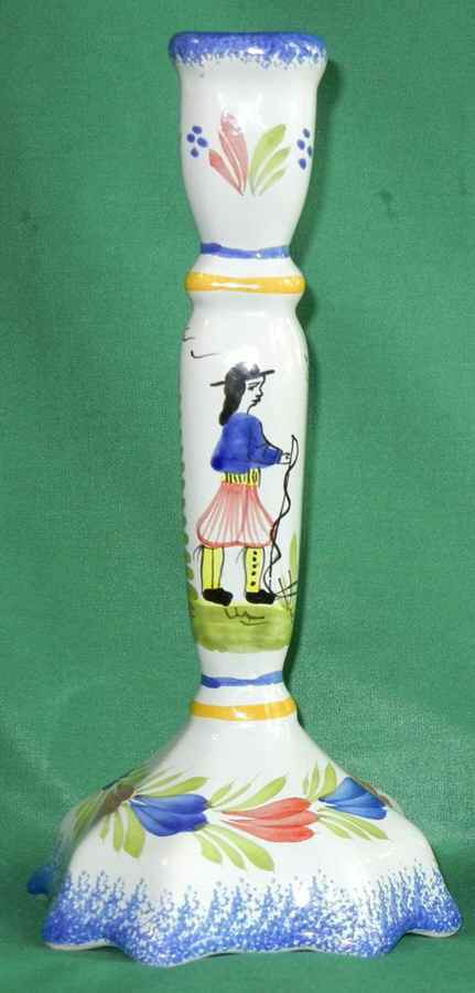 QUI94 8" Tall Candlestick by Quimper-1