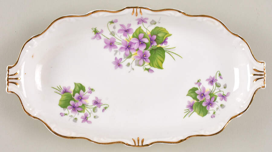205 Tray for Mini Creamer & Open Sugar by Queen Anne (England)-1