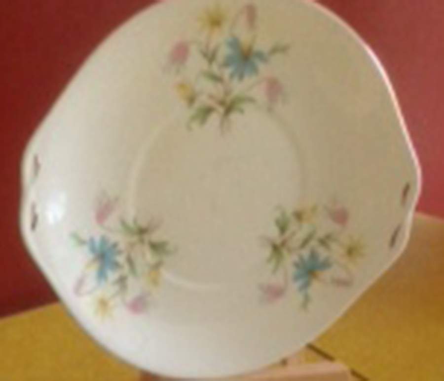 Linda Cake Plate by Queen Anne (England)-1