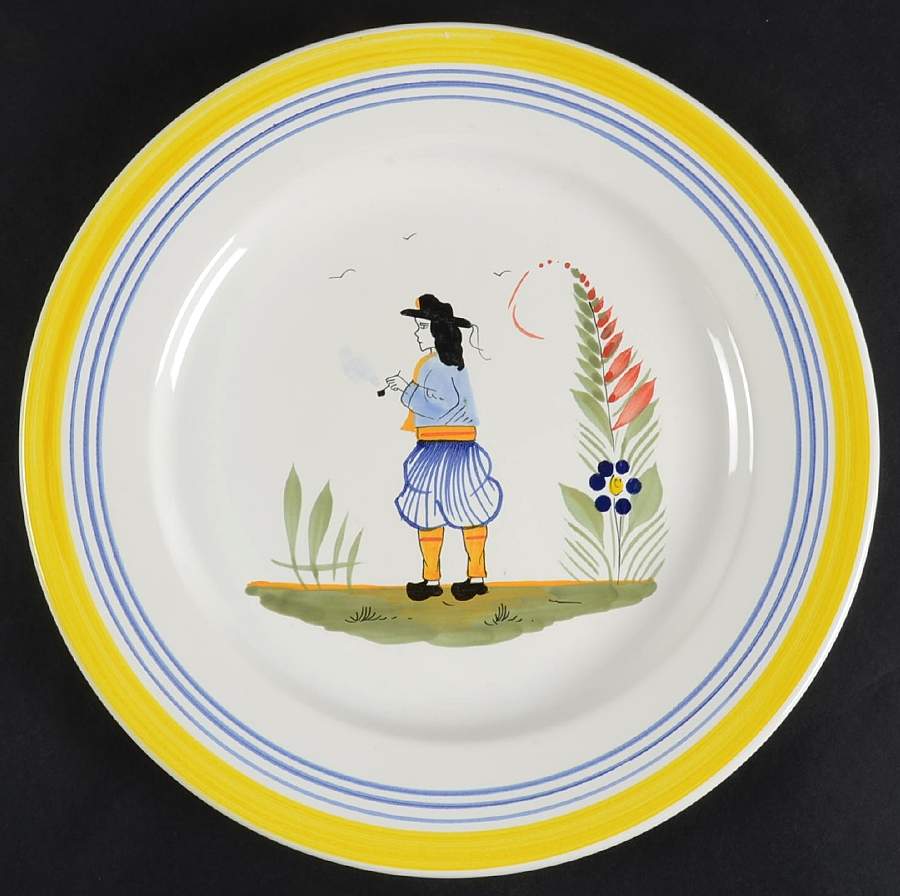 QUI98 Dinner Plate by Quimper-1