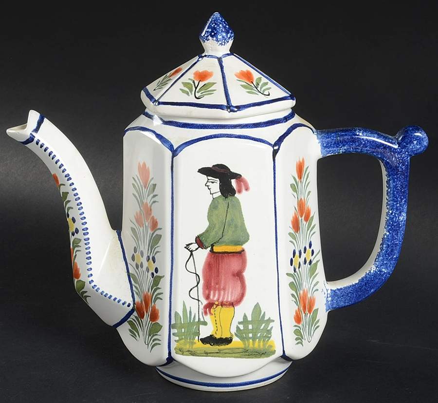 QUI102 Coffee Pot & Lid by Quimper-1