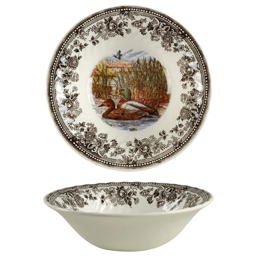 Quintessential Game 9" Round Vegetable Bowl by Queen's-1