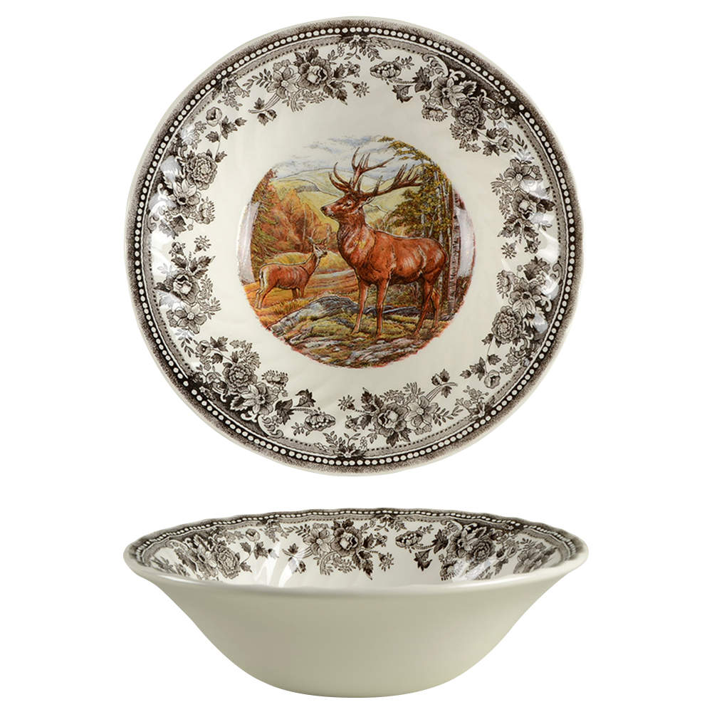 Quintessential Game 9" Round Vegetable Bowl by Queen's-1