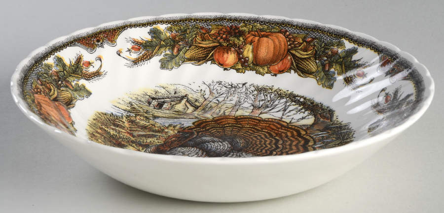 Harvest Bounty 9" Round Vegetable Bowl by Queen's-1