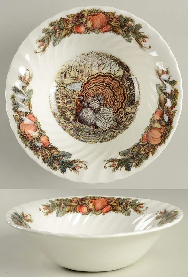 Harvest Bounty 9" Round Vegetable Bowl by Queen's-1