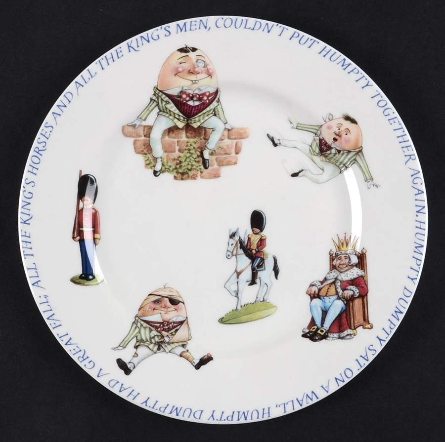 Humpty Dumpty Child's Plate by Queen's-1