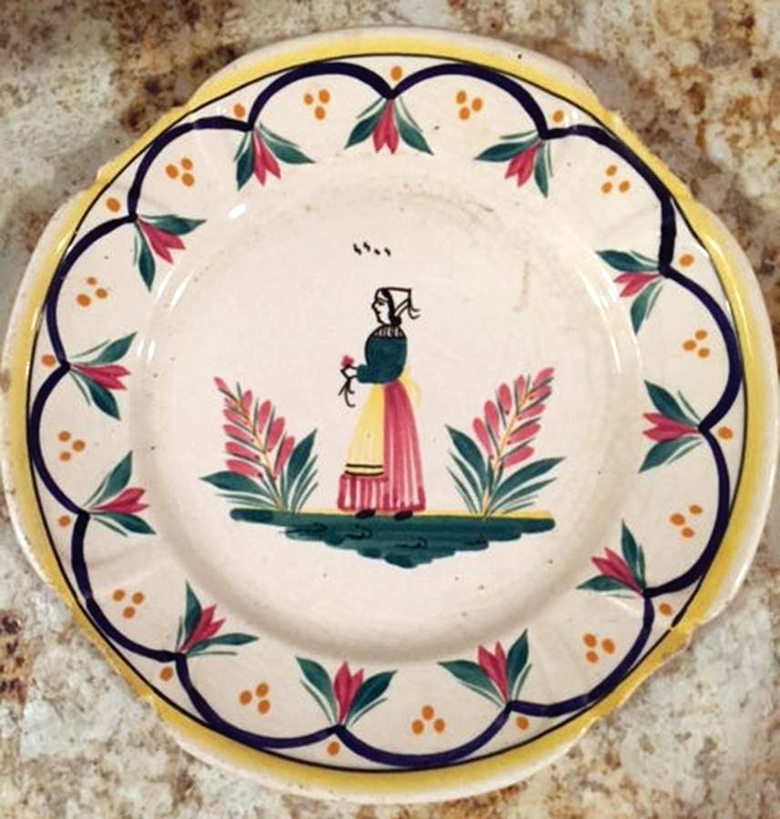 QUI106 Dinner Plate by Quimper-1