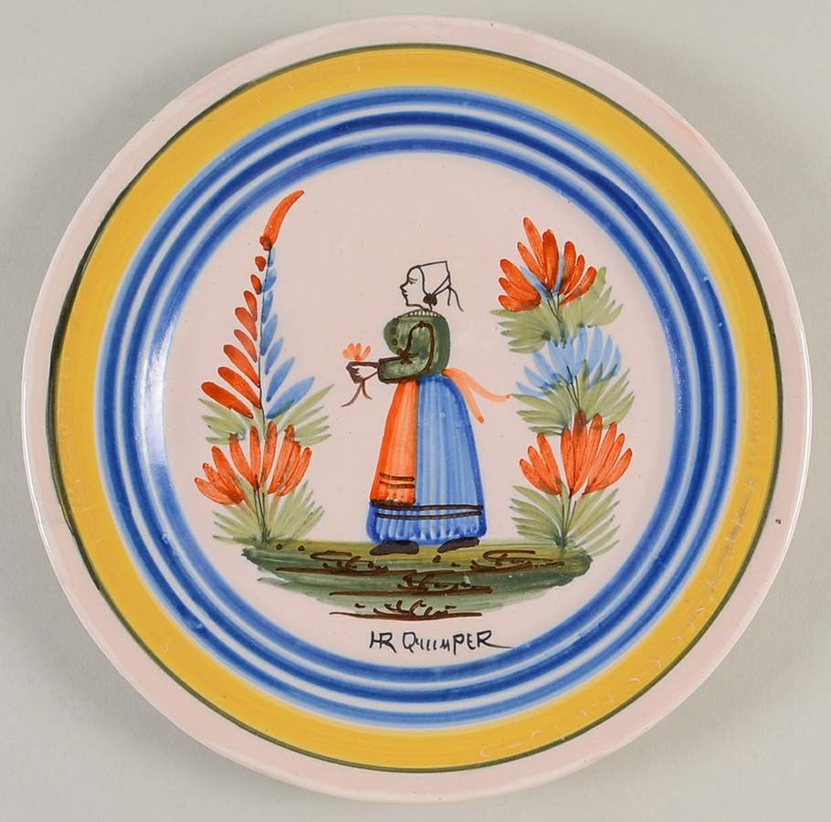 QUI108 Salad Plate by Quimper-1