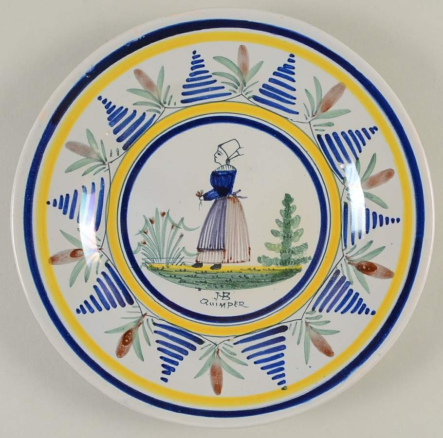 QUI114 Luncheon Plate by Quimper-1